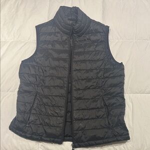 Sleek Black Quilted Vest